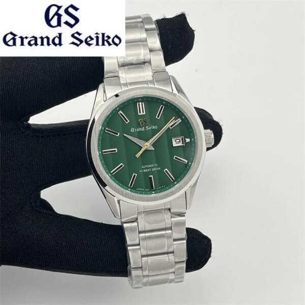 New GrandSeiko Business Men's Watch NH35 Luxury Brand GS Mechanical Watch Fashion Waterproof Calendar Stainless Steel Men Watch.