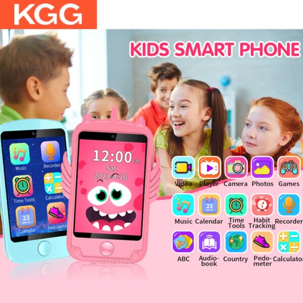 New Kids Smart Watch Camera 8GB Video Record Music Play Pedometer 19 Games Habit Tracking Girls Boys Clock Children Smartphone