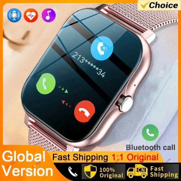 New Smart Watch 1.44-inch Color Screen Full Touch Custom Dial Smartwatch Bluetooth Talking Fashion Smartwatch Men's and Women's