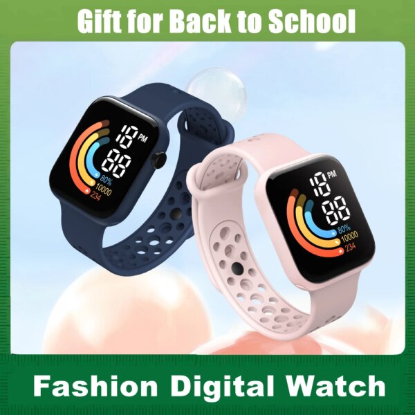 Olaf Children Fashion Sports Watch For Kids Waterproof Led Digital Watch Ultra-light Silicone Strap Teen Boys Girls WristWatch