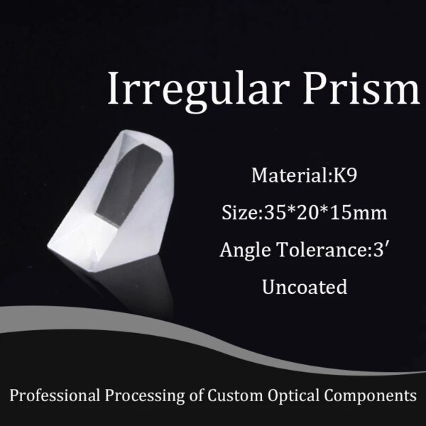 Optical quality K9 glass roof prism anti-reflection coating high quality test experiment optical components wholesale custom