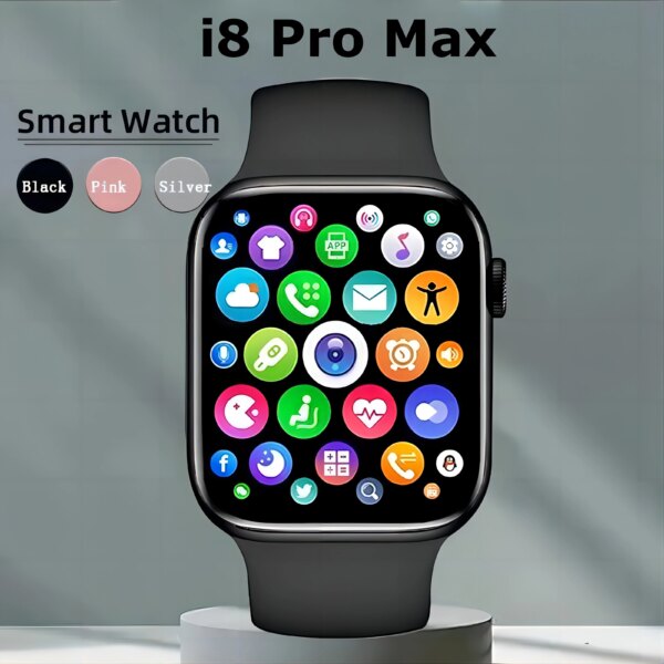 Original I8 Pro Max IWO Smartwatch Phone Call Custom Watch Face Waterproof Man Women Smart Watch Series 8 for Android IOS Phone