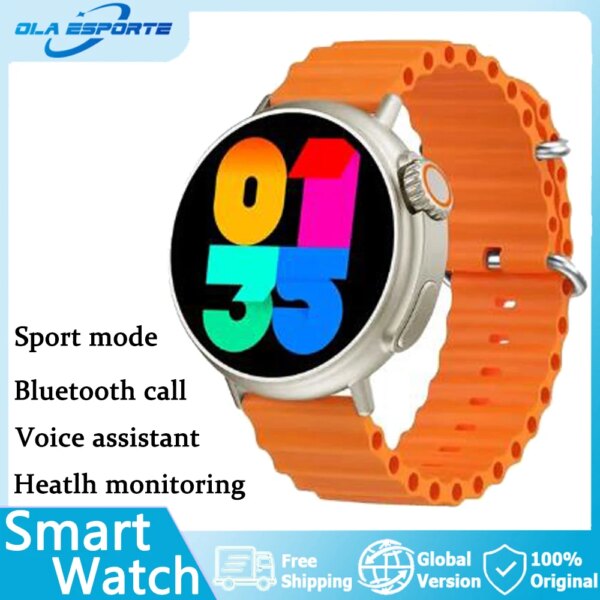 Original SmartWatch Ultra BluetoothCall Wireless Charge GPS Motion Path Heatlh Monitoring Waterproof Women Men Watch Android IOS