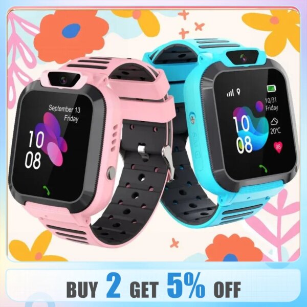 Phone Call Smart Watch For Children Kids Watches Electronic Birthday Gift Boy Girls Location Tracker 2G SIM Card Waterproof Q16S