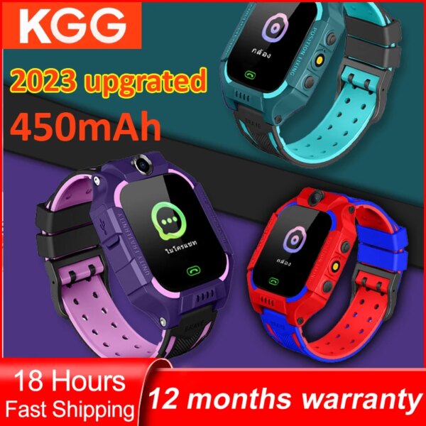 Q19 2G Kids Smart Phone Watch Math Game Flashlight LBS Location With Camera SOS Call Back Monitor Children Smartwatch For Gifts