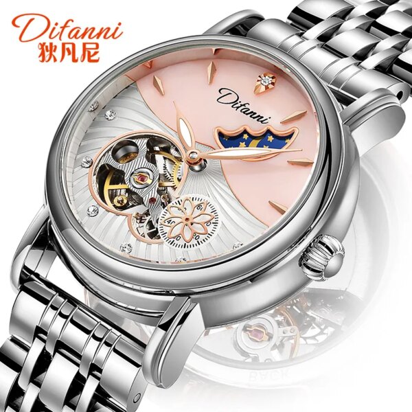 Reloj Mujer Mechanical Wristwatch Fashion Luxury Women Automatic Watches Lady Waterproof Business Dress Clock Montre Femme 2022