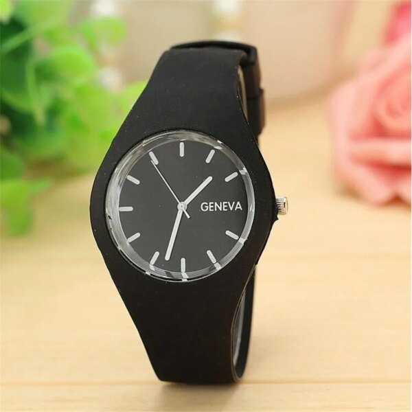 Reloj New Fashion Classic Silicone Women Watch simple style wrist watch Silicone Rubber casual dress Girl reloj mujer clock