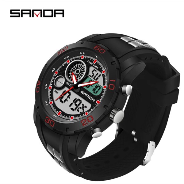 SANDA Man Watch Digital Luxury Brand Waterproof Men´S Military Sports Top Essentials Wristwatches Male Seiko Luxury Wristwatches