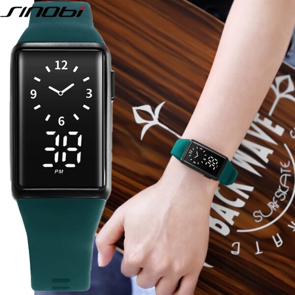 SINOBI Fashion Outdoor Sports Watch Woman Multifunction Watches Calender Clock  3Bar Waterproof Digital Watch Laides Gifts Watch