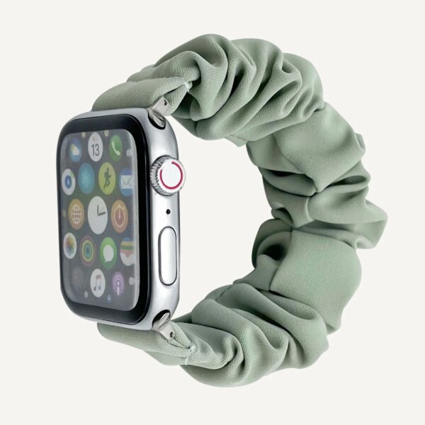 Scrunchie Solo Loop Cute Watch Band Compatible for Apple Watch 38mm 40mm 41mm 42mm 44mm 45mm