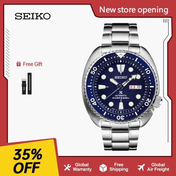 Seiko Men's Prospex Stainless Steel Watch Automatic Mechanical Japanese Original 20Bar Waterproof Luminous Sports watches