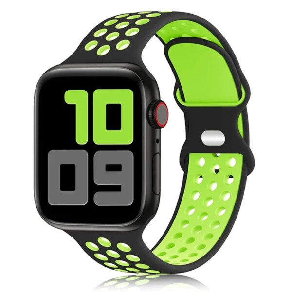 Silicone Strap for Apple Watch Band Ultra2 49mm Series 9 8 7 41mm 45 mm 38mm 42mm Sport Bracelet iWatch 7 6 SE 5 4 3 44mm 40mm