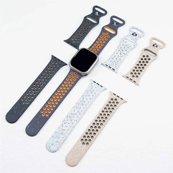 Silicone strap for Apple watch bands 44mm 42mm 40mm 38mm 49mm 45 mm correa bracelet iwatch ultra 2 series 6 se 3 7 8 9 45mm 41mm