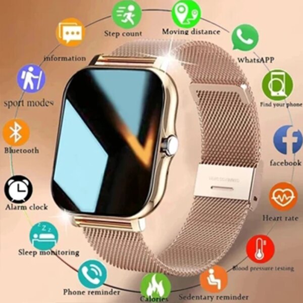 Smart Watch 1.44 Inch Screen Counting Multi Sport Mode Message Reminder Photography Bluetooth Call Remote Control Smart Bracelet