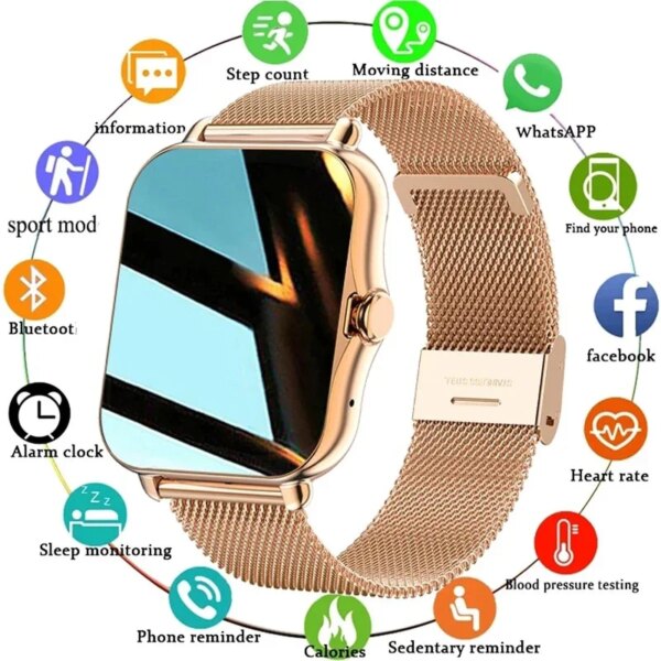 Smart Watch Pro Fashion Bluetooth Call 1.44 Inch Screen Heart Rate Fitness Tracker Voice Assistant Men And Women Smartwatch GTS