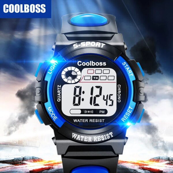 Sports Kids Watches Fashion LED Digital Watches for Children Silicone Strap Waterproof Luminous Girls Boys Clock Gift reloj niNo