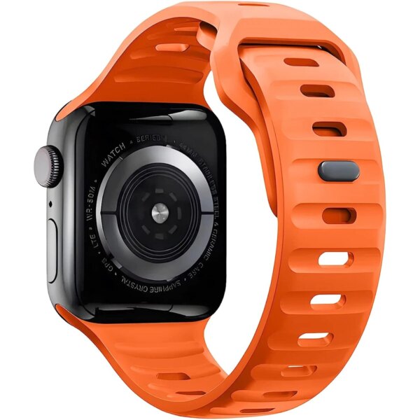 Strap For Apple Watch Band 49mm 44mm 45mm 41mm 40mm 42mm 38mm Soft Silicone sport Bracelet iwatch Serise 8 7 SE 6 5 9 Ultra 49mm