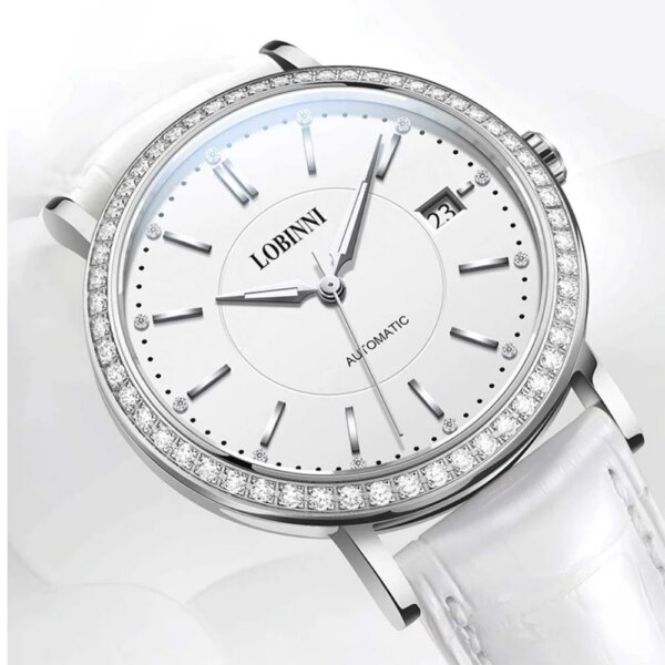 Switzerland Lobinni Luxury Brand Ladies Wrist Watch Fashion Seagull Mechanical Watches For Women Automatic reloj mujer Top Sale