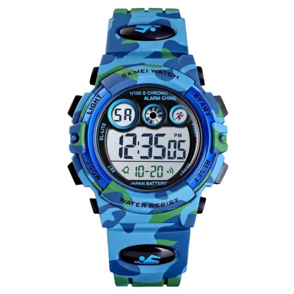 Trendy Colorful Digital Watch for Kids Waterproof LED Lights Luminous Children Wristwatch Boys Students Electronic Wrist Watch