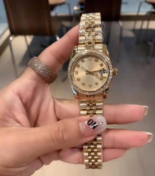 Women's Watch 31mm Automatic Mechanical Jubilee Stainless Steel Women Watches 2813 Movement  Diamond Bezel Lady Ladies Wristwatc