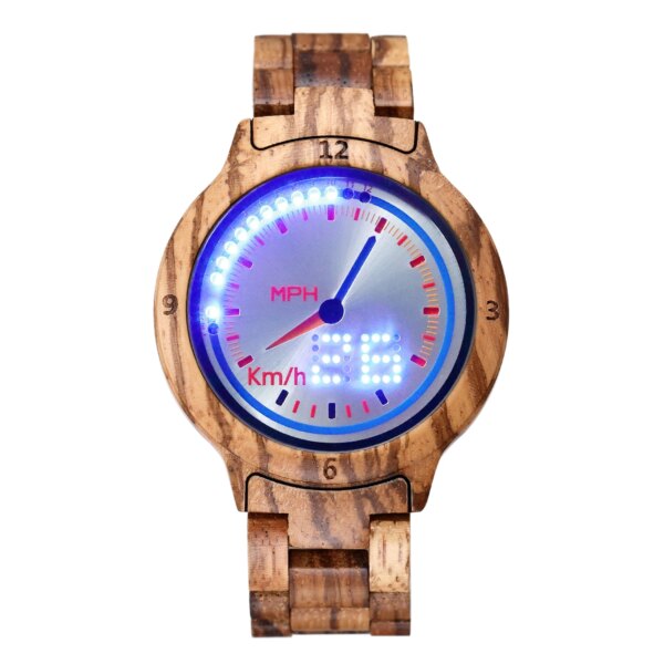 Wooden Men Watches 2021 Luxury Brand Touch Electronic Watch LED Digital Sports Wristwatch Male Wood Strap Relogio Masculino