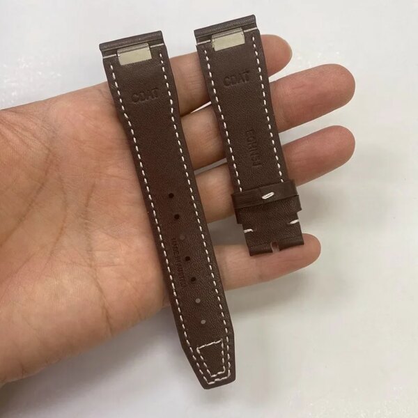 XIANERSHANG Quick Release Cowhide Watchbands I-W-C PILOT'S WATCHES Original Style Strap 20MM*18MM Handmade Genuine Leather Belt