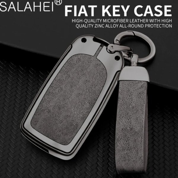 Zinc Alloy Car Key Cover Case Shell Holder Protection Fob For Fiat Tipo Toro Nuovo Freedom 500X Doblo Argo Grazie Auto Accessory