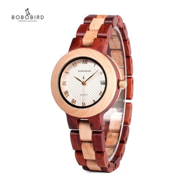 reloj mujer BOBO BIRD Women Watches Japan Movement Timepieces Wooden Band Quartz Wood Watch for Women personalized  C-M19