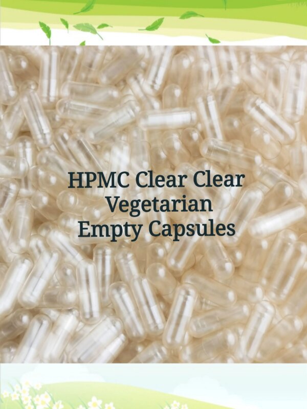 1,000pcs 0# Clear-Clear HPMC Capsule!Halal KOSHORE,Pill Case,Plant Empty Capsule,Vegetarian Empty Capsules!(Joined or seperated)