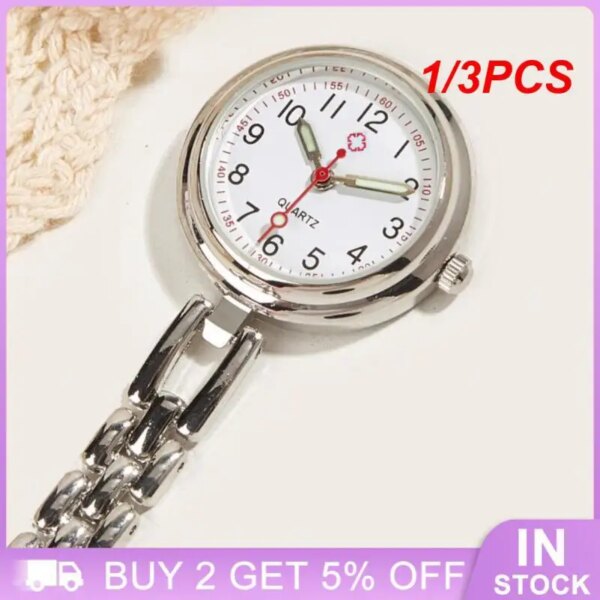 1/3PCS Functional Clip-on Nurse Accessories Nurse Watch For Fashion Lovers Clip-on Design Versatile Fashion Piece Durable