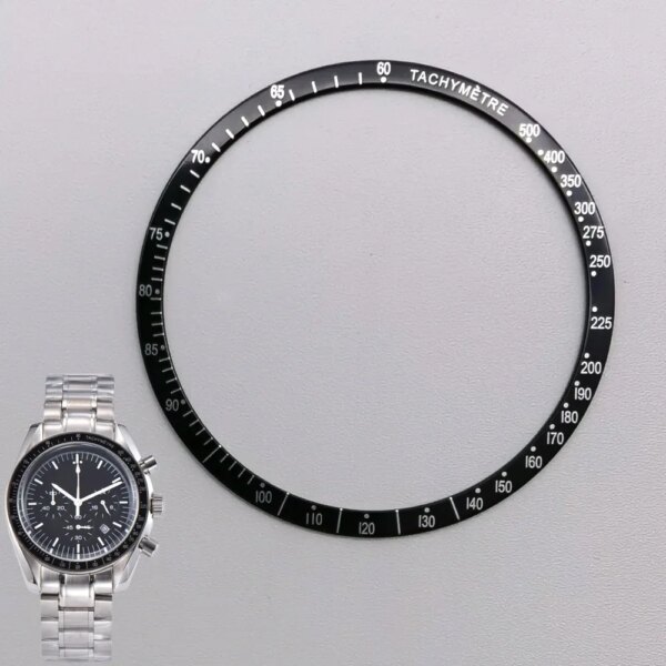 38.5mm Watch Ring Aluminum Bezel Insert Ring for SPEEDMASTER Watch 39mm Case Watch Accessories Inner diameter 34mm