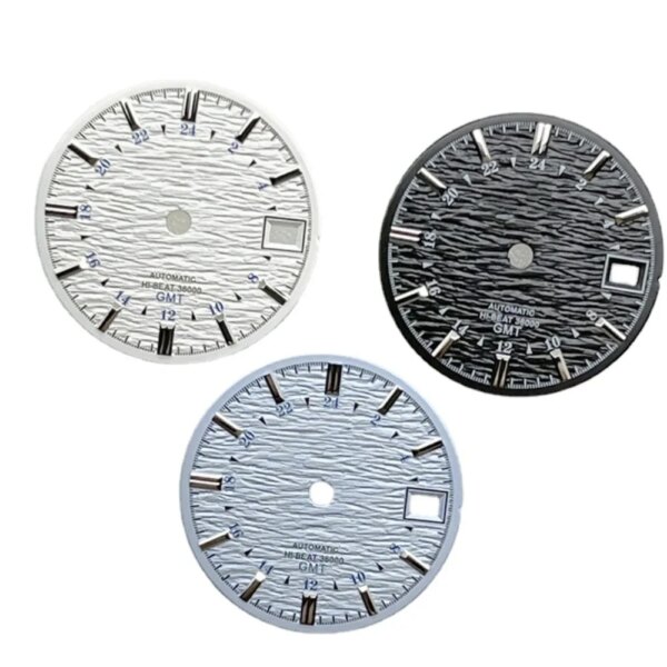 28.5mm modified radial pattern GS GMT NH34 dial watch accessories custom watch S dial