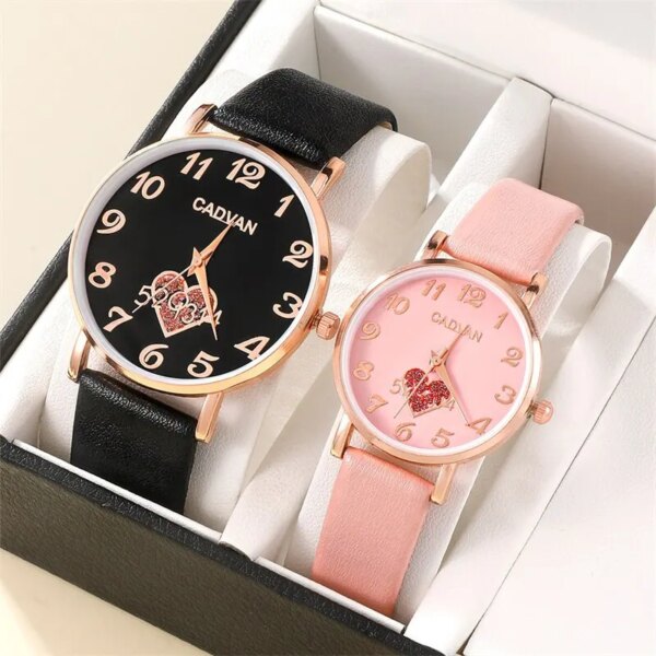 Top Luxury Brand Couple Watch For Women Men Clock Male Calendar Love Dial Quartz Wrist Watches Leather Ladies Man Watch