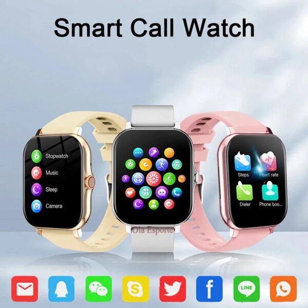 2024 Smart Watch Android Phone 1.44'' Inch Color Screen Bluetooth Call Blood Oxygen/Pressure Monitoring Smart Watch Women Men