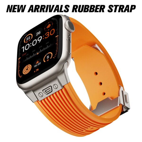 Soft Silicone Strap For Apple Watch Ultra 2 49mm Series 9 8 7 45mm 44mm Sport Rubber Band For iWatch 6 5 4 se 44mm 42mm Bracelet