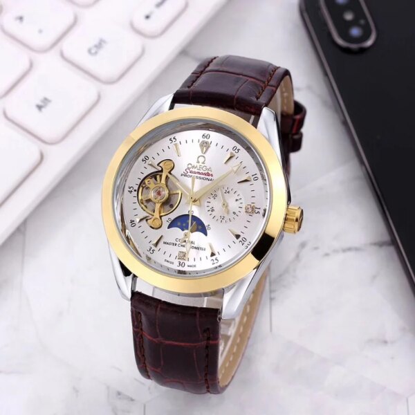 New Fashion Women Men Mechanical Automatic Watch Mens Womens Watches Luxury Classic Retro Casual Big diamond Wristwatches