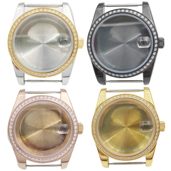 36mm 39mm Watch Case Sapphire Glass For NH35 NH36 ETA 2824 PT5000 ST2130 ETA2836 Miyota 8215 8205 821A Automatic Movement