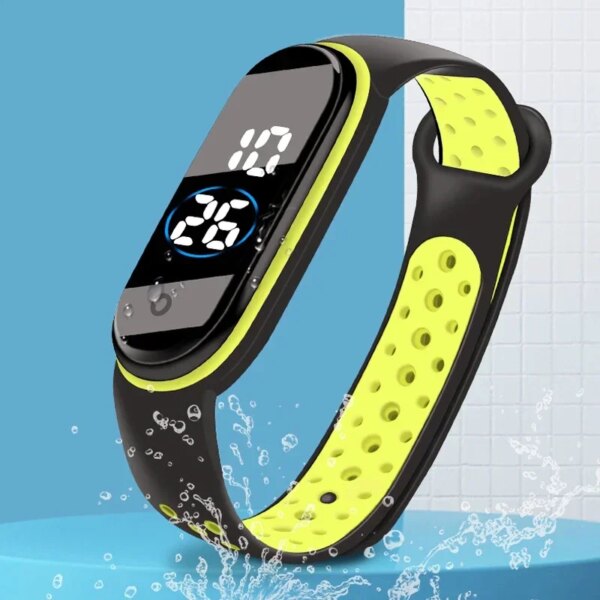 Fashion Sports Watch for Kids Children Waterproof Led Digital Watch Ultra-light Silicone Strap Teen Boys Girls WristWatch Unisex