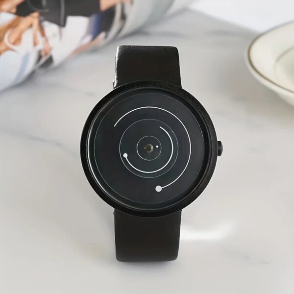 1pcNew Concept Pointless Creative Wormhole Academy Style Couple Student Versatile Watch Black Technology Trend Personality