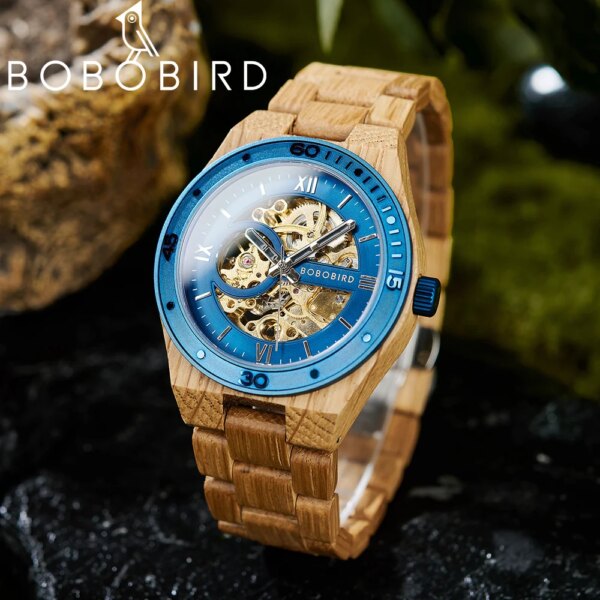 2023 BOBO BIRD Men Watches Automatic Movement Mechanical Wrist Watches New Luxury Fashion Male Clock Relogio Masculino