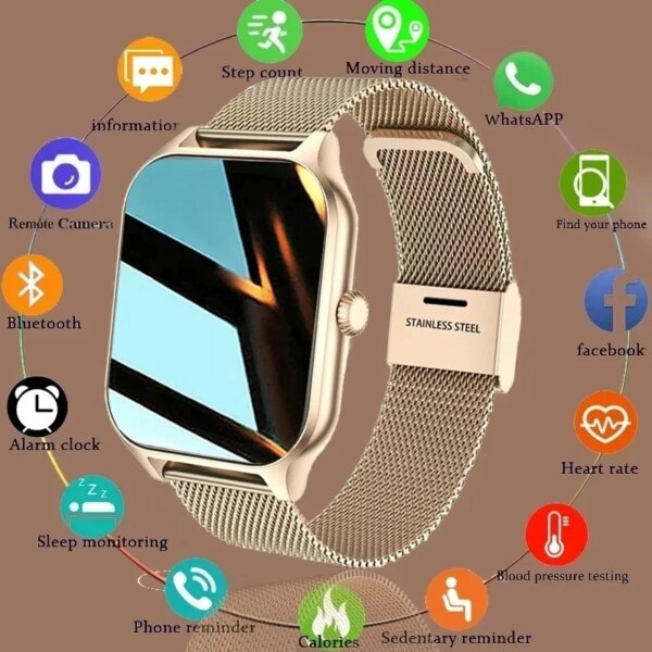 2023 New Bluetooth Answer Call Smart Watch Men 1.75'' Full Touch Dial Call Fitness Tracker IP67 Waterproof Smartwatch Man Women