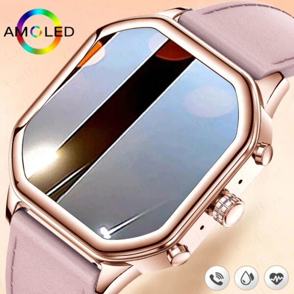 2023 New Fashion Smart Watch Women Bluetooth Call Health Monitoring Ladies Cute Bracelet IP68 Waterproof Sports Smartwatch+Gift