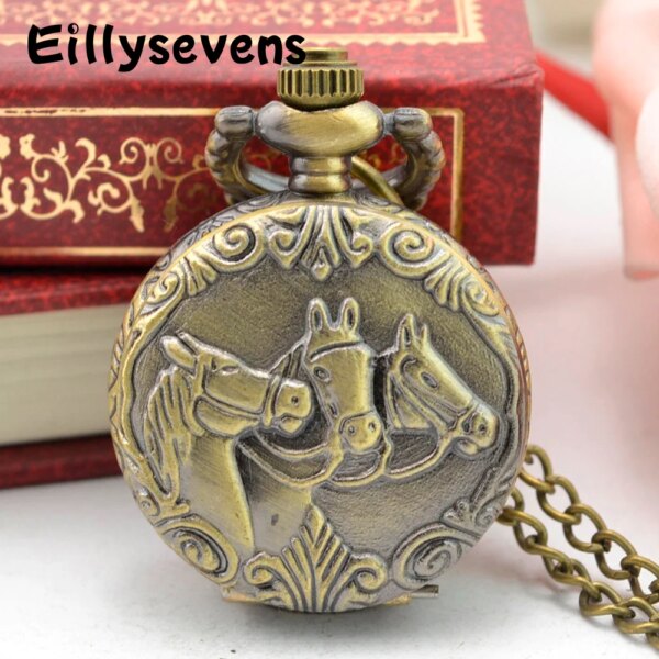 2023 New Retro Bronze Steampunk Men Mechanical Pocket Watch Hollow Roman Dial Vintage Clock Chain Watch Gift for Boyfriend