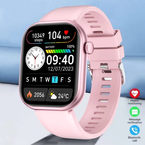 2023 New Smart Watch For Women Full Touch Screen Bluetooth Call Waterproof Sport Fitness Tracker Lady  Watches Smartwatch Men