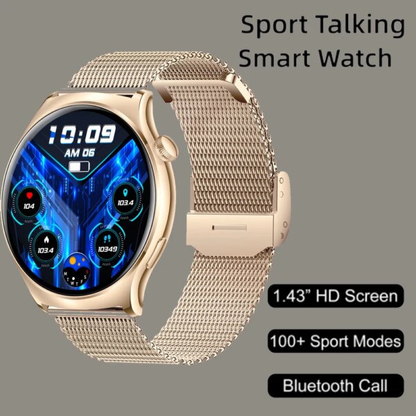 2023 New Smart Watches Always-on Display World Time Stress Index Sport Fitness Tracker  For Infinix Note 10 Pro Moto Edge S  Men