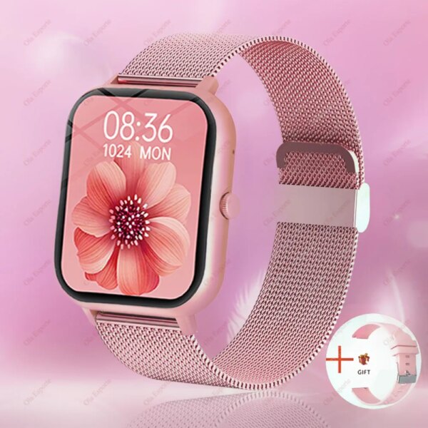 2023 Original Bluetooth Call Smart Watch Women Men Heart Rate Blood Oxygen Voice Assistant Sports Ladies Fitness Smartwatch Gift