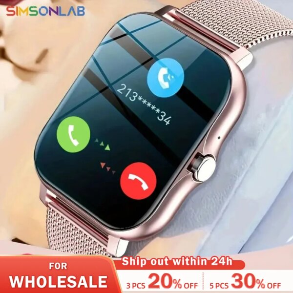 2023 Smart Watch Android Phone 1.44'' Inch Color Screen Bluetooth Call Blood Oxygen/Pressure Monitoring Smart Watch Women Men