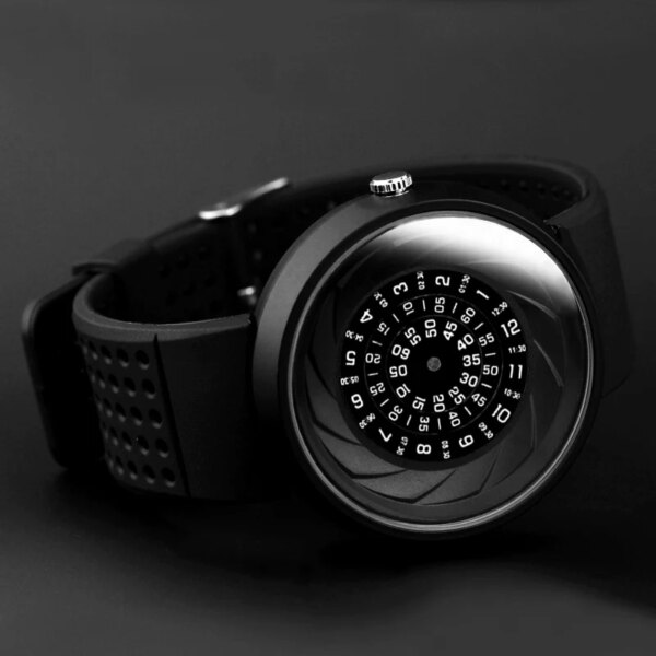 2023 men's gift Enmex creative industrial Luminous Lens and prism wristwatch digital design light sports fashion quartz watches