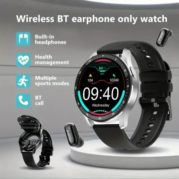 2023New X7 Earphone Smart Watch TWS 2-in-1 Wireless Bluetooth Dual Earphone Call Health Blood Pressure Sports Music Smart Watch