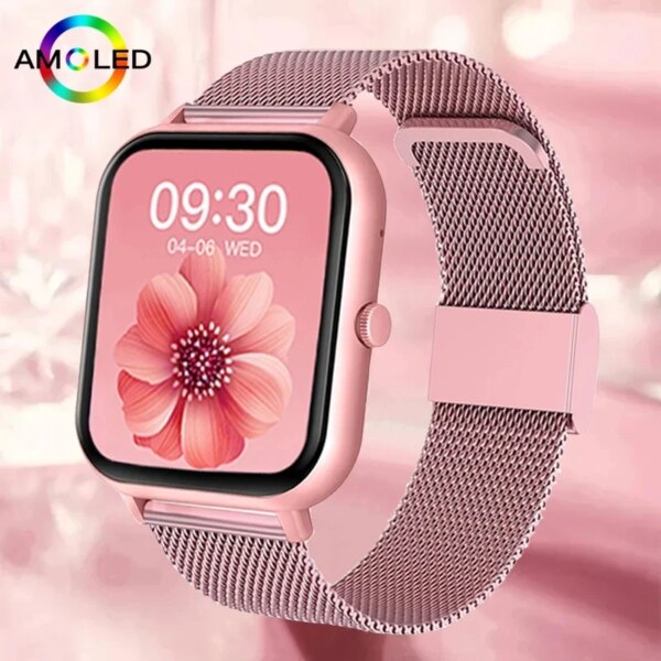 2024 For Xiaomi Smart Watch Women Custom Dial Smartwatch Men Waterproof Clock Bluetooth Call Watches Full Touch Sports Bracelet